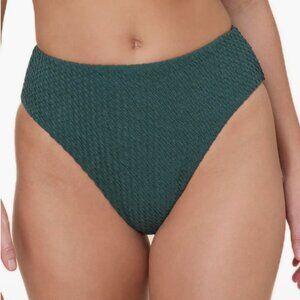 Andie Swim, The 90's High Waist Bikini Bottom in Seaweed, Size Small